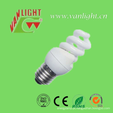 T2 compacto completo espiral 5W CFL, luz de poupança de energia